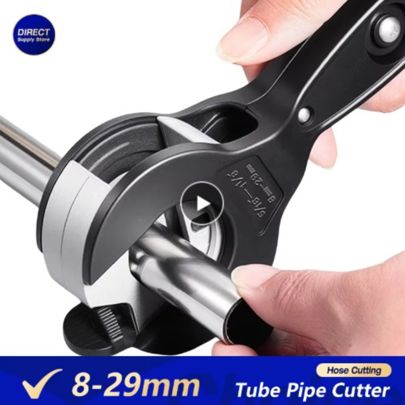 Pipe Cutter Ratchet - เครื่องตัดท่อแบบมีกลไกเฟือง สำหรับตัดท่อโลหะ ขนาด 8-29 มม. ท่อสแตนเลส